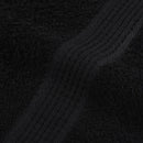vidaXL 10 db FROGN mintás kéztörlő fekete 50 x 100 cm 360 g/m²