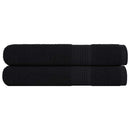 vidaXL 2 db FROGN törölköző fekete 100 x 200 cm 360 g/m²