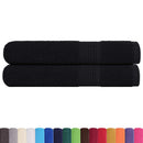 vidaXL 2 db FROGN törölköző fekete 100 x 200 cm 360 g/m²