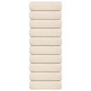 vidaXL 10 db krémszínű FROGN mosdótörlő 30 x 30 cm 360 g/m²