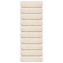 vidaXL 10 db FROGN vendégtörölköző krémszínű 30 x 50 cm 360 g/m²