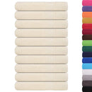 vidaXL 10 db krémszínű szaunatörölköző FROGN 80 x 200 cm 360 g/m²