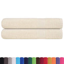 vidaXL 2 db krémszínű FROGN törölköző 100 x 200 cm 360 g/m²