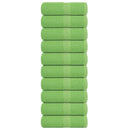 vidaXL 10 db FROGN vendégtörölköző almazöld 30 x 50 cm 360 g/m²