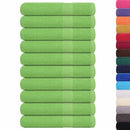 vidaXL 10 db FROGN törölköző almazöld 100 x 200 cm 360 g/m²