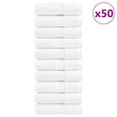 vidaXL prémium SOLUND mosdótörölköző 50 db fehér 30 x 30 cm 600 g/m²