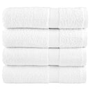 vidaXL 4 db prémium fürdőlepedő SOLUND fehér 70 x 140 cm 600 g/m²
