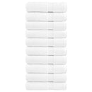 vidaXL prémium fürdőlepedők SOLUND 10 db fehér 70 x 140 cm 600 g/m²