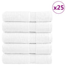 vidaXL prémium fürdőlepedők SOLUND 25 db fehér 70 x 140 cm 600 g/m²