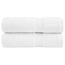 vidaXL 2 db prémium fürdőlepedő SOLUND fehér 100 x 150 cm 600 g/m²