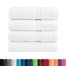 vidaXL 4 db prémium fürdőlepedő SOLUND fehér 100 x 150 cm 600 g/m²