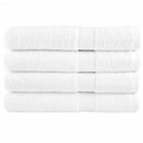 vidaXL 4 db prémium szaunatörölköző SOLUND fehér 80 x 200 cm 600 g/m²