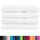 vidaXL 4 db prémium SOLUND törölköző fehér 100 x 200 cm 600 g/m²