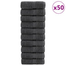 vidaXL prémium SOLUND mosdótörlőkendők 50 db antracitszürke 30 x 30 cm 600 g/m²