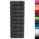 vidaXL prémium SOLUND mosdótörlőkendők 50 db antracitszürke 30 x 30 cm 600 g/m²