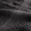 vidaXL prémium fürdőlepedő SOLUND 2 db antracitszürke 70 x 140 cm 600 g/m²