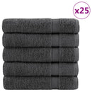 vidaXL prémium fürdőlepedők SOLUND 50 db antracitszürke 100 x 150 cm 600 g/m²