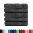 vidaXL prémium fürdőlepedők SOLUND 50 db antracitszürke 100 x 150 cm 600 g/m²