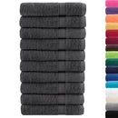 vidaXL prémium szaunatörölközők SOLUND 10 db antracitszürke 80x200 cm 600 g/m²