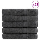 vidaXL prémium szaunatörölközők SOLUND 50 db antracitszürke 80x200 cm 600 g/m²