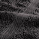 vidaXL 2 db prémium SOLUND törölköző antracitszürke 100 x 200 cm 600 g/m²