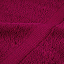 vidaXL 2 db prémium SOLUND törölköző bordó 100 x 200 cm 600 g/m²