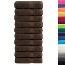 vidaXL prémium kéztörlő SOLUND 10 db barna 50 x 100 cm 600 g/m²