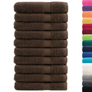 vidaXL prémium szaunatörölközők SOLUND 10 db barna 80 x 200 cm 600 g/m²