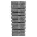 vidaXL 10 db prémium SOLUND mosdótörölköző szürke 30 x 30 cm 600 g/m²