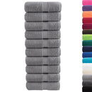 vidaXL 10 db prémium SOLUND mosdótörölköző szürke 30 x 30 cm 600 g/m²