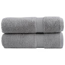 vidaXL 2 db prémium SOLUND kéztörlő szürke 50 x 100 cm 600 g/m²