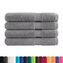 vidaXL 4 db prémium SOLUND törölköző szürke 100 x 200 cm 600 g/m²