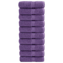 vidaXL prémium mosdótörölköző SOLUND 10 db lila 30 x 30 cm 600 g/m²