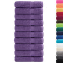 vidaXL prémium fürdőlepedők SOLUND 10 db lila 70 x 140 cm 600 g/m²
