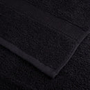 vidaXL prémium kéztörlő SOLUND 2 db fekete 50 x 100 cm 600 g/m²