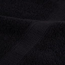 vidaXL prémium zuhanytörölköző SOLUND 2 db fekete 70 x 140 cm 600 g/m²