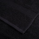 vidaXL prémium fürdőlepedő SOLUND 2 db fekete 100 x 150 cm 600 g/m²