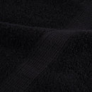 vidaXL prémium fürdőlepedő SOLUND 2 db fekete 100 x 150 cm 600 g/m²