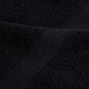 vidaXL 2 db prémium törölköző SOLUND fekete 100 x 200 cm 600 g/m²
