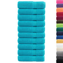 vidaXL prémium kéztörlő SOLUND 10 db türkizkék 50 x 100 cm 600 g/m²