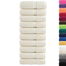 vidaXL prémium SOLUND mosdótörlőkendők 10 db krémszínű 30 x 30 cm 600 g/m²
