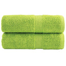 vidaXL prémium SOLUND mosdótörlő 2 db almazöld 30 x 30 cm 600 g/m²