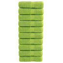 vidaXL prémium SOLUND mosdótörlőkendők 10 db almazöld 30 x 30 cm 600 g/m²