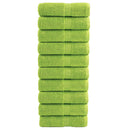 vidaXL 10 db prémium vendégtörölköző SOLUND almazöld 30 x 50 cm 600 g/m²