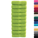 vidaXL 10 db prémium vendégtörölköző SOLUND almazöld 30 x 50 cm 600 g/m²