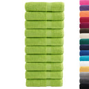 vidaXL prémium kéztörlő SOLUND 10 db almazöld 50 x 100 cm 600 g/m²