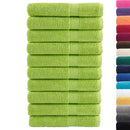 vidaXL prémium szaunatörölközők SOLUND 10 db almazöld 80 x 200 cm 600 g/m²