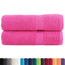 vidaXL prémium fürdőlepedő SOLUND 2 db rózsaszín 100 x 150 cm 600 g/m²
