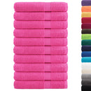 vidaXL prémium törölköző SOLUND 10 db rózsaszín 100 x 200 cm 600 g/m²