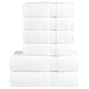 vidaXL 6 db prémium törölközőgarnitúra SOLUND fehér 600 g/m²